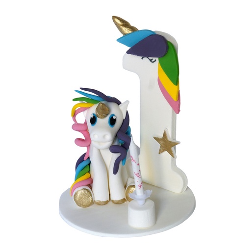 Licorne Chiffre Porte Bougie